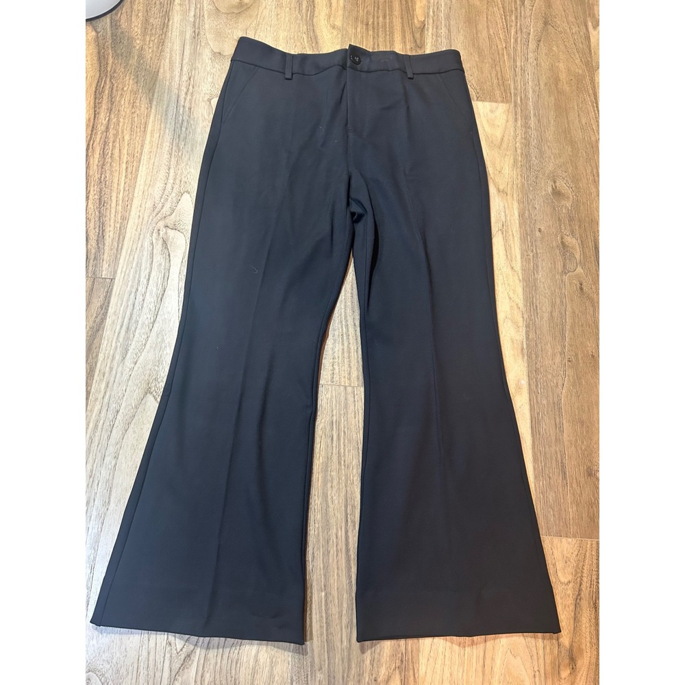 Cabi Black Wide Leg Flare Dress Pants Trousers 6042R Womens 16